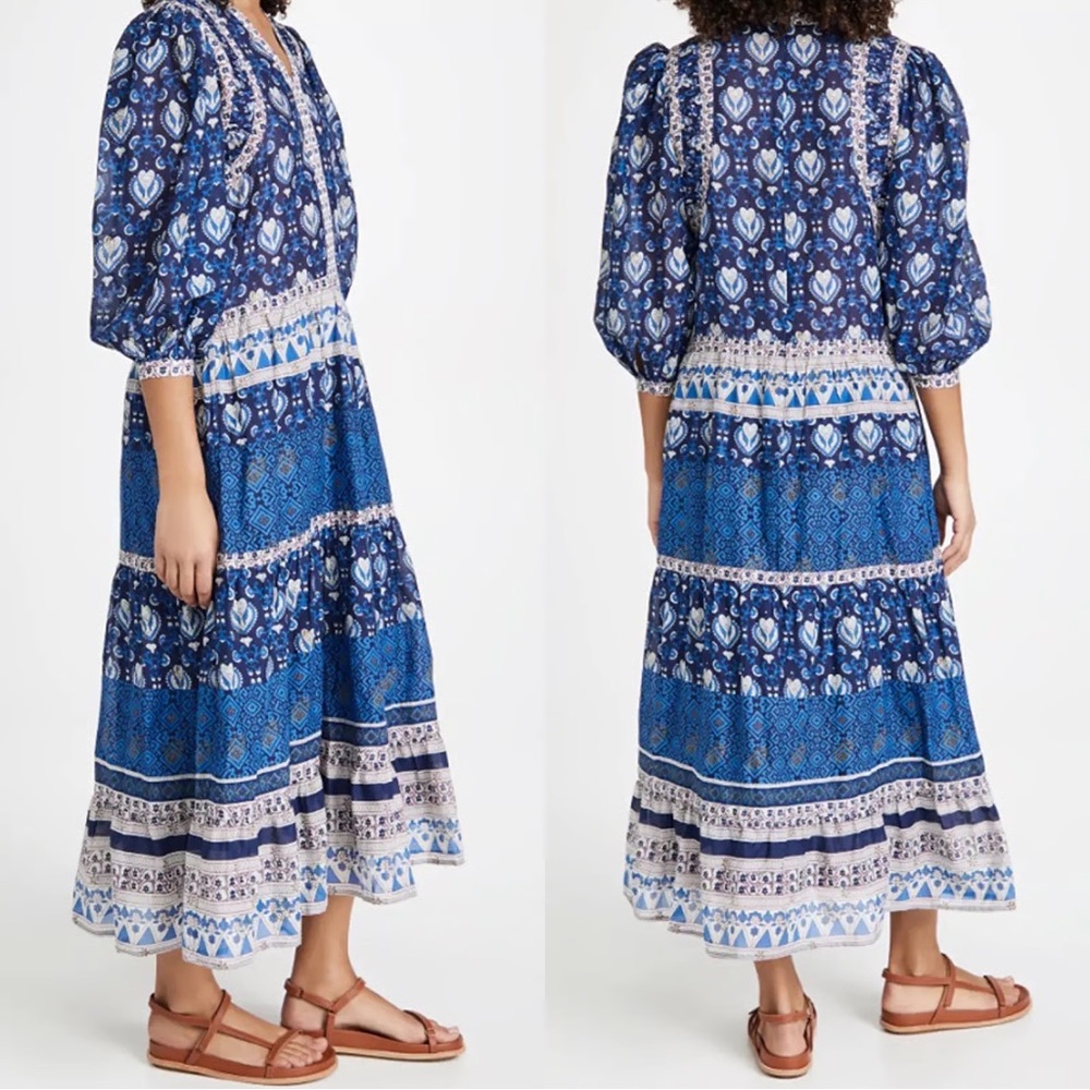 Sea New York Brigette Tiered Maxi Dress